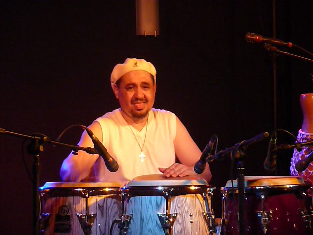 nestor lopez-born in  vega alta  .puerto rico  sector prigamosa . mother and  father puertorican -nestor plays percussionists -david ,lamole, ortiz  and  giovanni hidalgo. willie santiago band salsa  and  latin jazz ,the pianistist  steve zirkle and  latino jazz